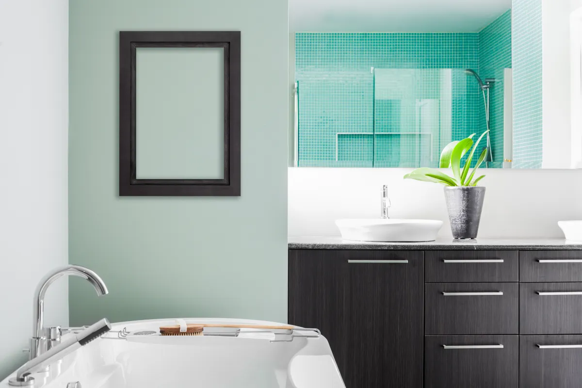 Bathroom wall painting services Toronto execution detail for bathroom painters