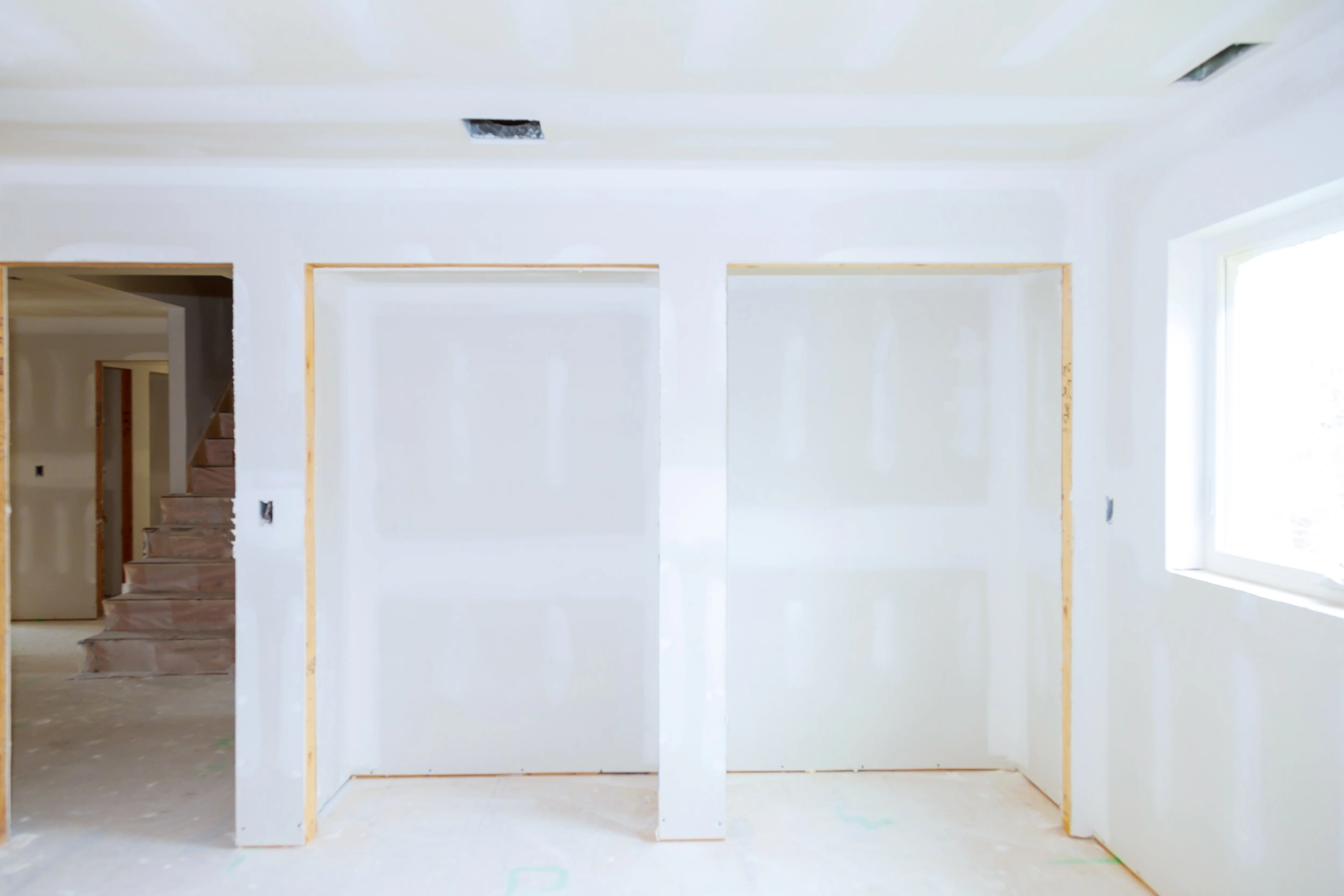 Drywall repair Toronto showing common wall damage including cracks, holes, and water damage