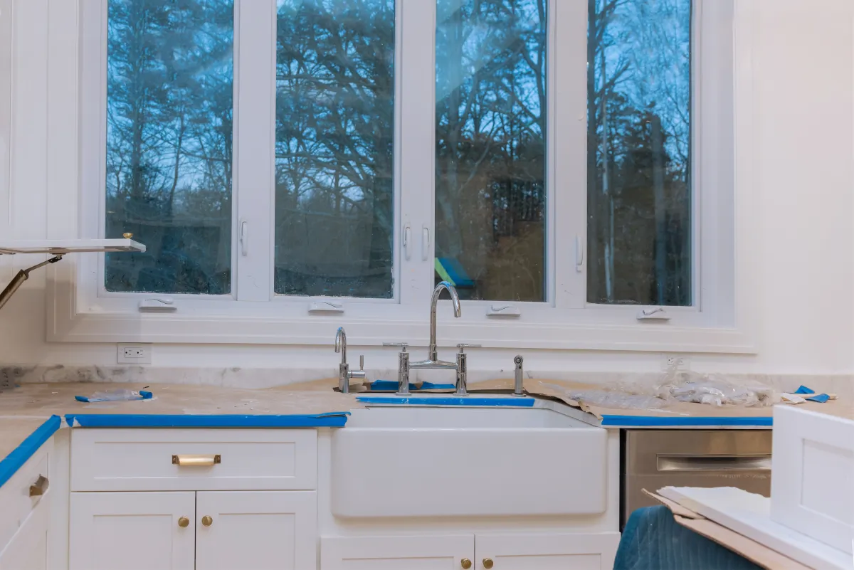 Kitchen cabinet painting Toronto — factory-style prep and spray finish by GTA Paint