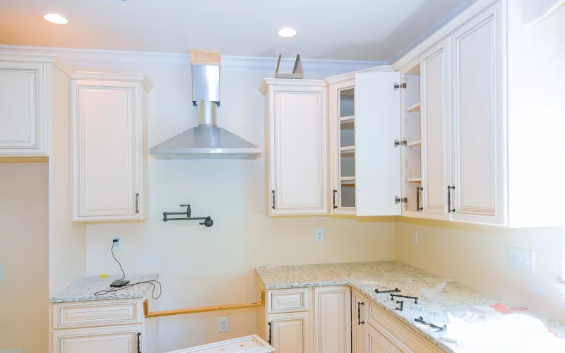 Specialty coatings Toronto - painting melamine cabinets, staircases, door jambs and trim moulding